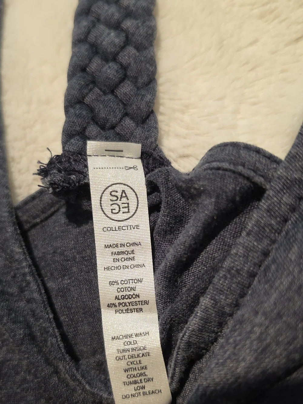 NWT Sage Braided Back Active Tank Top**